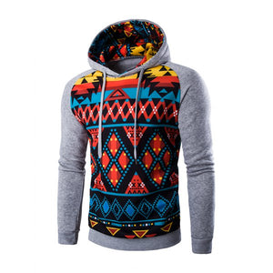 Cartoon Geometric Printed Hoodie