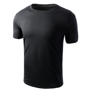 Simple Style Solid Color Short Sleeves T-Shirt For Men