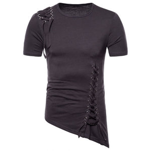 Criss Cross Drawstring Tee Shirt