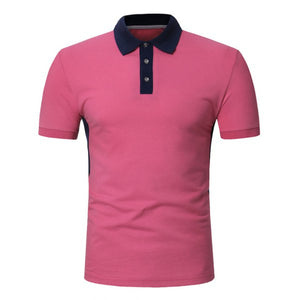 Color Block Short Sleeve Polo Tee