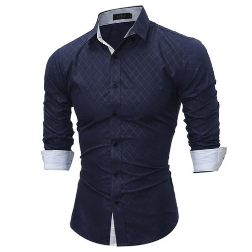 Man Shirts New 2017 Fashion Male Slim Fit Men's Shirt Long Sleeve Casual-Shirt Men Clothes