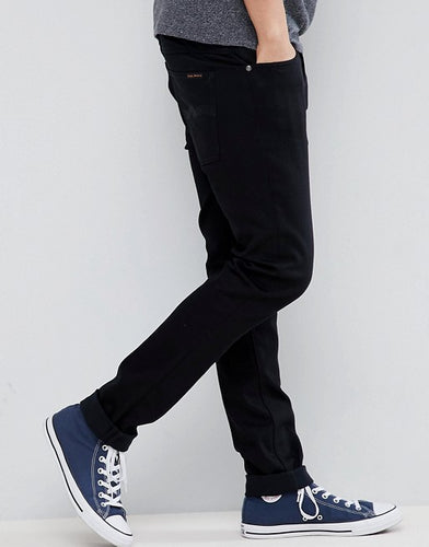 Nudie Jeans Co Lean Dean Jeans Dry Ever Black