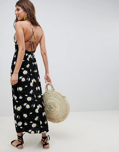 ASOS DESIGN Cami maxi dress in daisy print