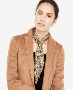Our pure silk scarf leads the style pack with a wildly flattering cheetah print.